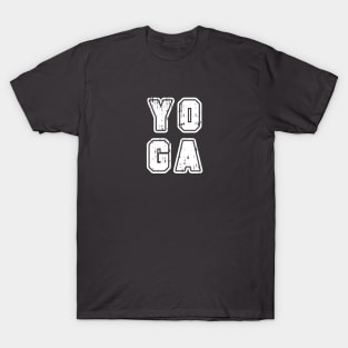 Sporty Yoga White T-Shirt